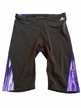 Adidas Black Purple Performance Swim Jammers Competitive Team Practice Suit 30